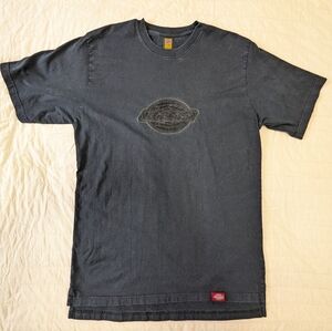 Dickies Black velvet logo T-Shirt Size XL, USA Made